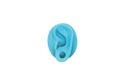 human ear with gauge