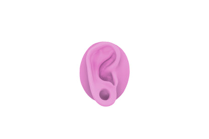 human ear with gauge