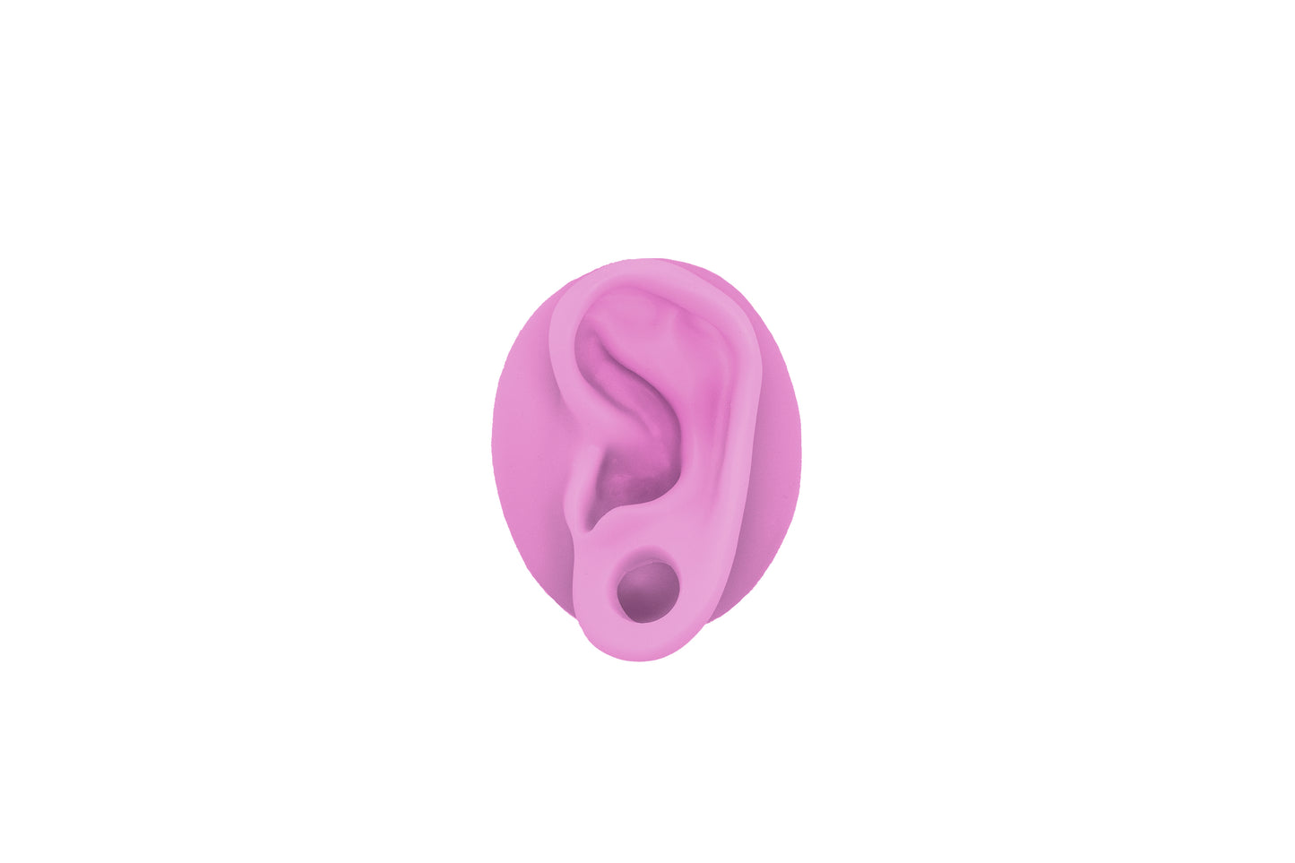 human ear with gauge