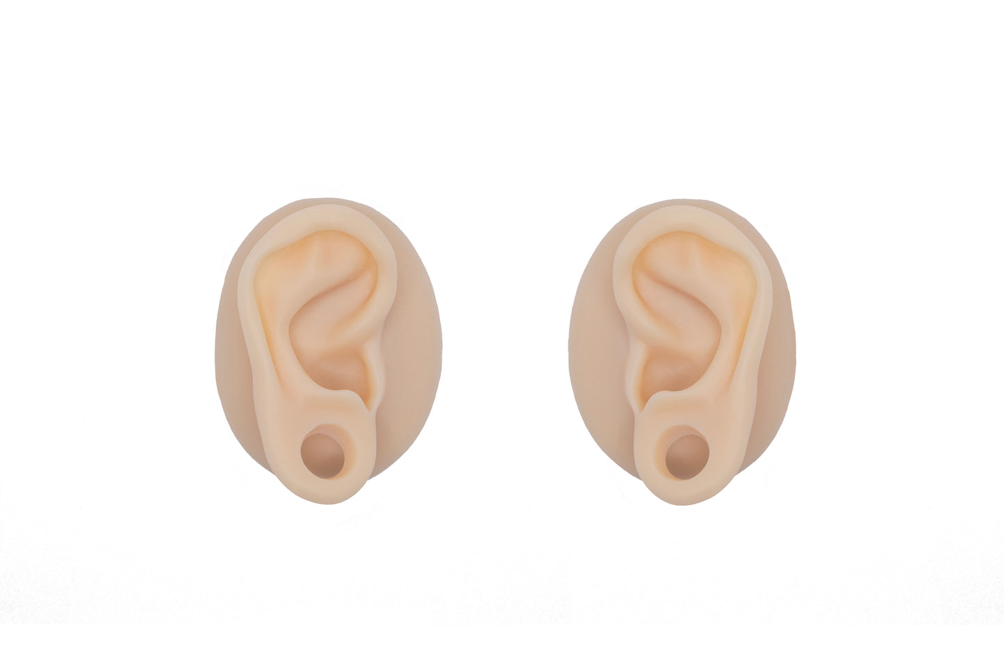 human ear with gauge