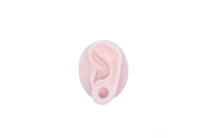 human ear with gauge