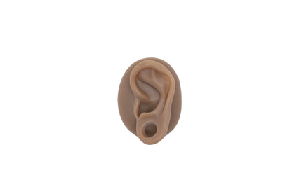 human ear with gauge