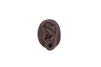 human ear with gauge