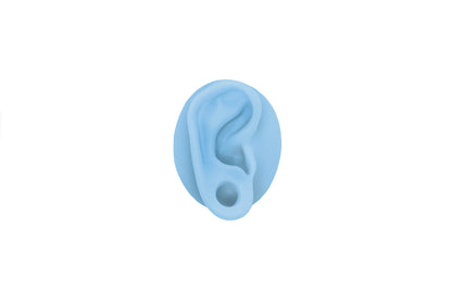 human ear with gauge