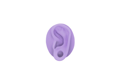 human ear with gauge