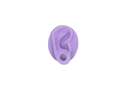 human ear with gauge