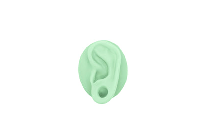 human ear with gauge