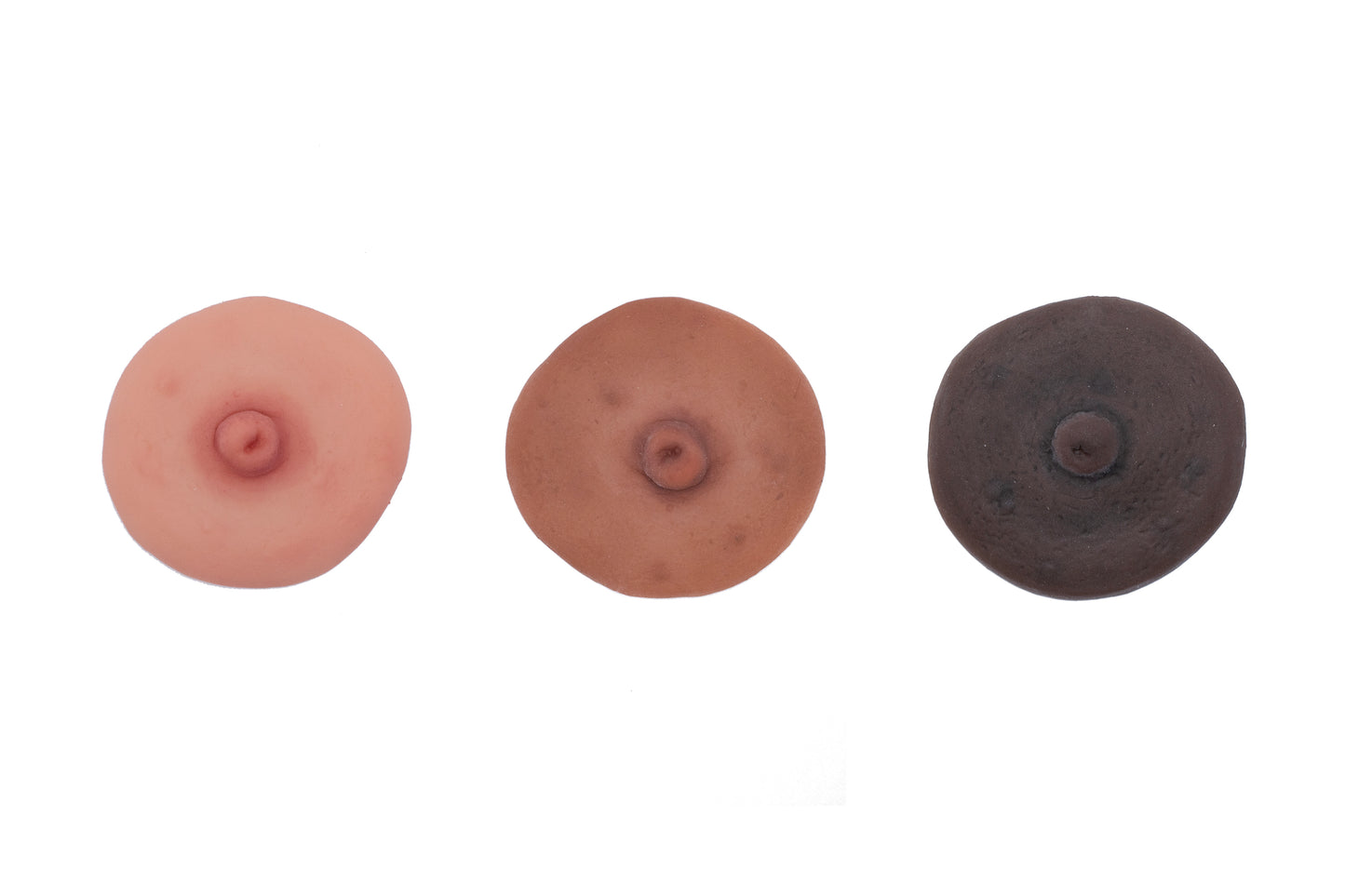 hyperrealistic nipple trio