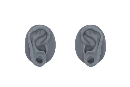 human ear with gauge